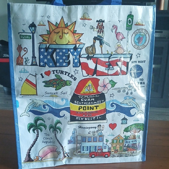 Handbags - Florida Keys Key West Reusable Grocery Tote Bag